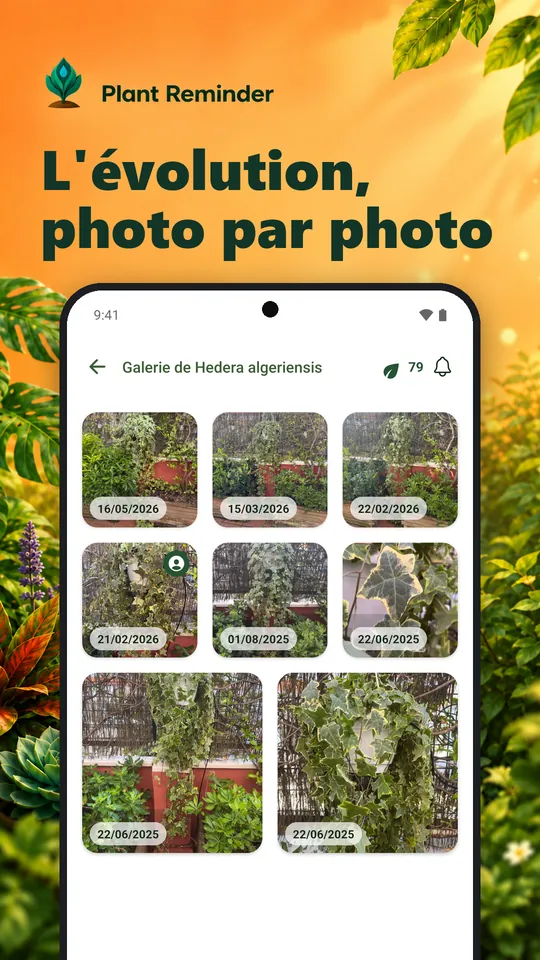 L'évolution, photo par photo